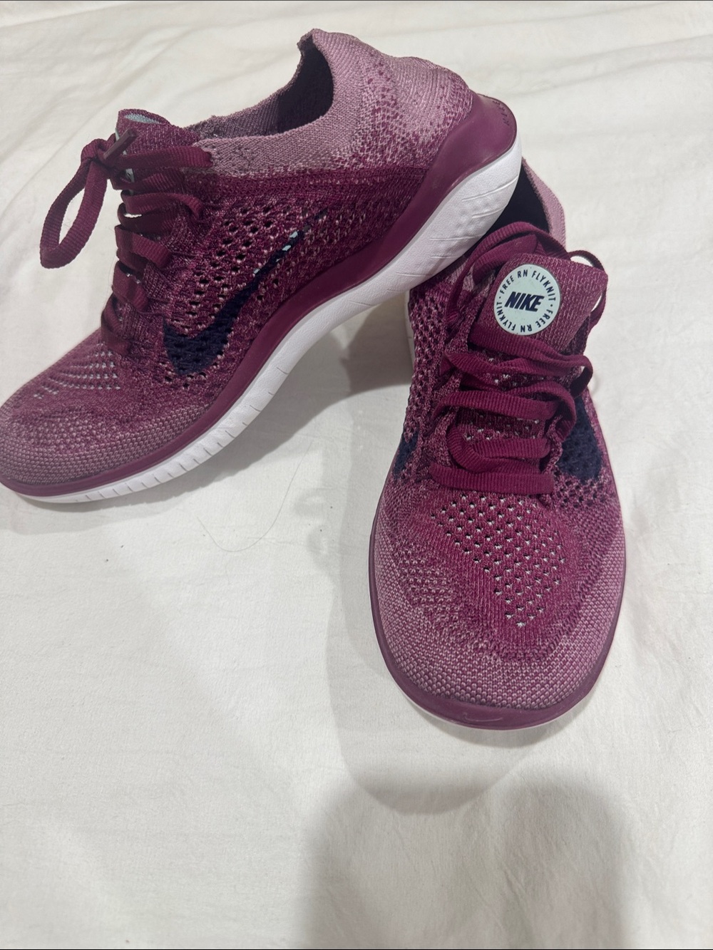 Nike Women’s Flyknit Trainers - Plum/Burgundy